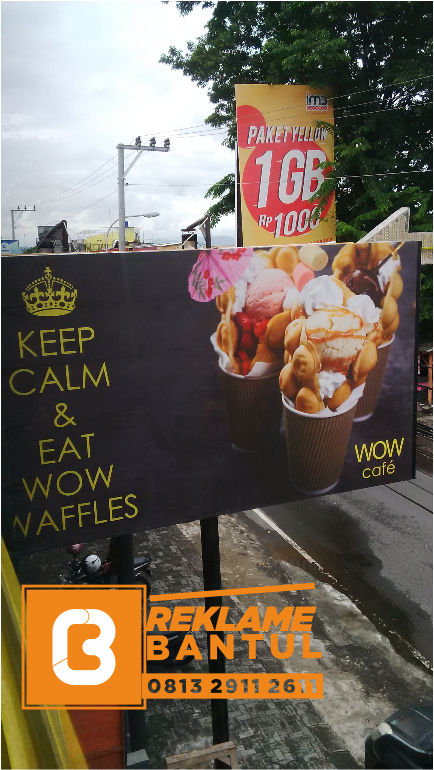 Reklame Plang Nama Papan Nama gelato resto Di Bantul