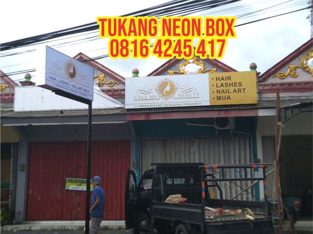 jasa pasang neon box kotak backlite murah jogja