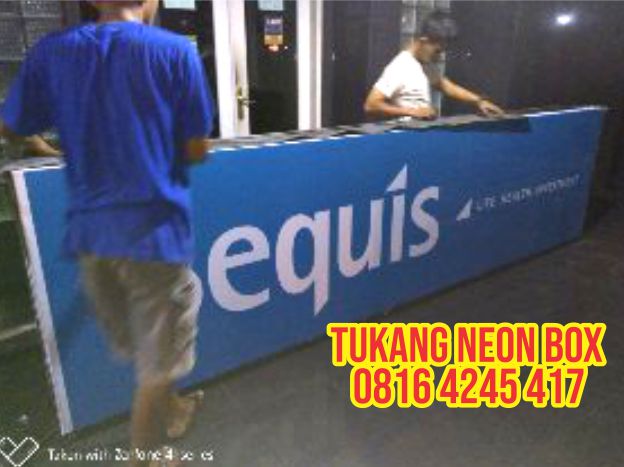 jual pembuatan neon box bulat backlite murah jogja