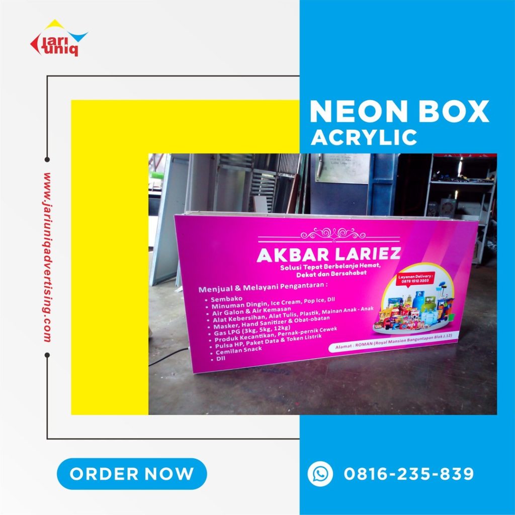 neon box akrilik custom