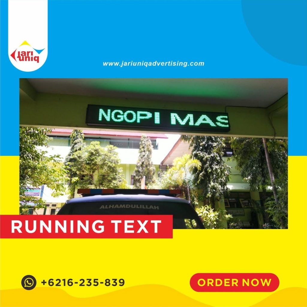 running text murah jogja