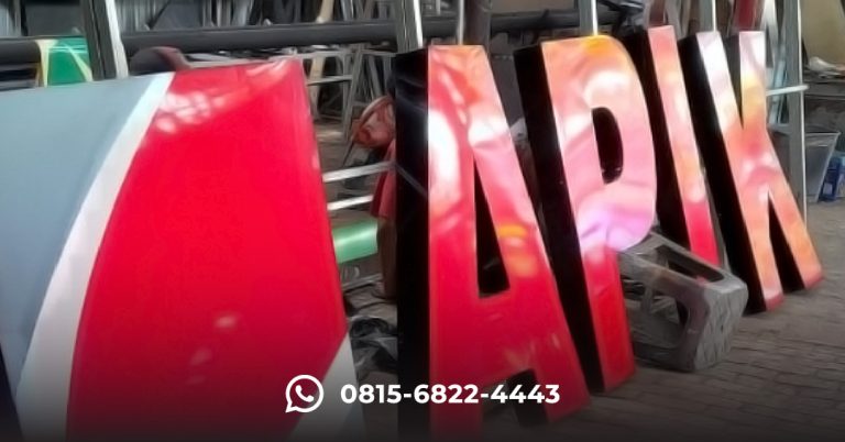 huruf timbul akrilik murah di jogja