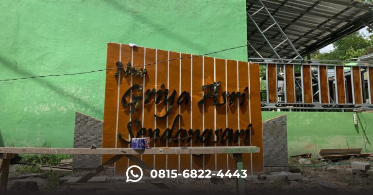 huruf timbul stainless