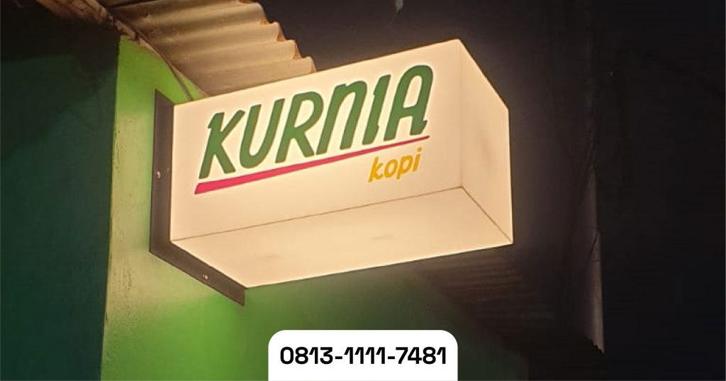 neon box kubus akrilik